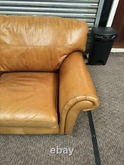 Multiyork vintage tan leather sofa