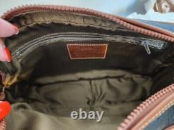 NEW Vintage Coach 4217 BLACK/TAN Leather CHARLESTON Bag Crossbody Bag Purse USA