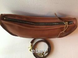 New Coach Vintage British Tan Lightweight Leather Swinger Bag Purse 4040 USA
