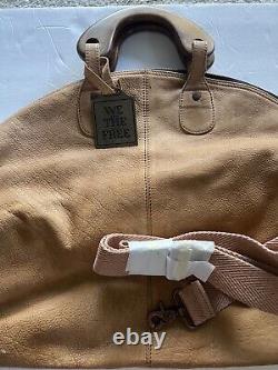 New Free People Willow Vintage Tote Leather Bag In Tan