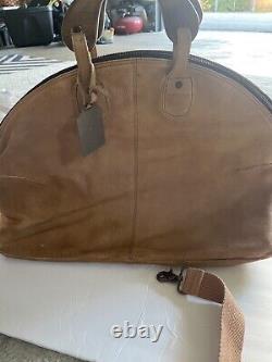 New Free People Willow Vintage Tote Leather Bag In Tan