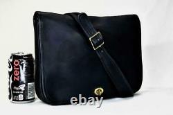 New Vintage Coach Bonnie Cashin 1973 Suspender Musette Midnight Blue Leather Bag