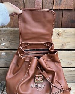 New, Vintage Coach XL travel backpack rucksack Weekender, British Tan