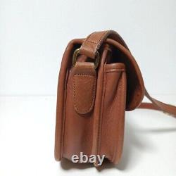 Old Coach 9954 Brown Leather Turnlock British Tan Prairie Crossbody Bag Vintage