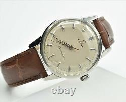 Omega Seamaster Manual Wound Cal. 285 Tan Dial SS Swiss Vintage Mens Watch