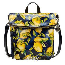Patricia Nash LUZILLE Convertible Leather Backpack Positano Limon Lemon $249
