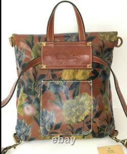 Patricia Nash LUZILLE Convertible Leather Backpack Vintage Tan $249
