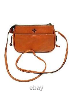 Patricia Nash Leather Bacoli Crossbody Bag Purse in Vintage Tan P778333 New