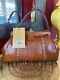 Patricia Nash Nemoli Frame Bag Distressed Vintage Tan Leather Nwt $249