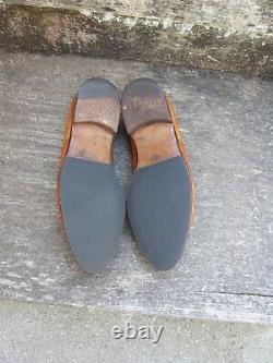 Poulsen Skone Loafers Shoes Vintage Brown Tan Leather Uk9.5 Mens Excellent Cond
