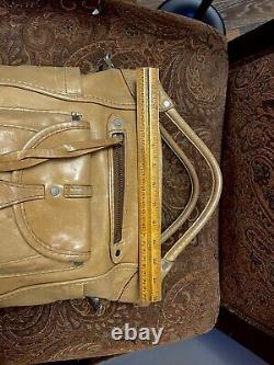 RARE Abercrombie & Fitch Vintage Leather Cross Body Bag Tan