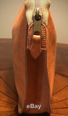 RARE Il Bisonte Cream Tan Soft Leather Vintage Clutch With Tags (Excellent Cond)