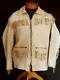Rare Vintage 1950's-1960's Custom Tan Deerskin Western Fringe Jacket Size Medium