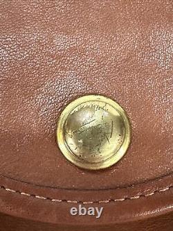 Rare Vintage COACH British Tan Leather Mini Crossbody Belt Bag 0818-332