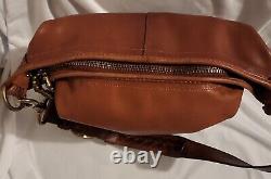 Rare Vintage Coach Bleeker Sac XL British Tan Leathet purse handbag