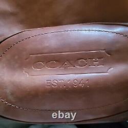 Rare Vintage Coach Bleeker Sac XL British Tan Leathet purse handbag