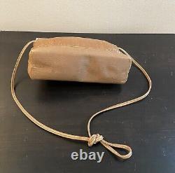 Rare Vintage Fendi Tan Woven Leather Crossbody Bag