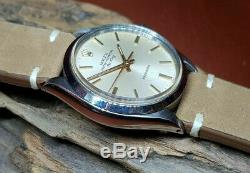 Rare Vintage Rolex Oyster Perpetual Air-king Silver Dial Auto Man's Watch