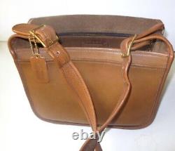 Rare Vtg 70s EUC Coach NYC Cashin Saddle Pouch Shoulder Bag Purse Tan Brown