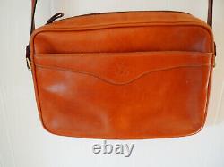 Rare vintage tan leather bag Venice Simplon Orient Express Railwayana