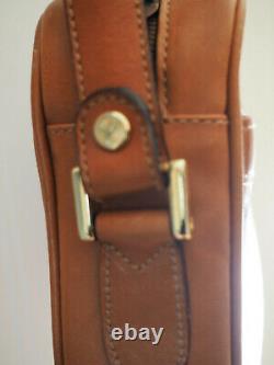 Rare vintage tan leather bag Venice Simplon Orient Express Railwayana