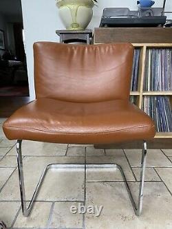 Retro Tan Leather Chair