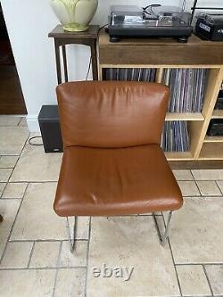 Retro Tan Leather Chair