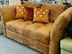 Sardinia 2 seater high arm sofa in tan distressed vintage leather