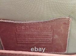 Schlesinger Vintage British Tan Belting Leather Lawyer Doctor Briefcase