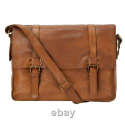 Soft Vintage Leather Travel Holdall Duffel Overnight Laptop Bag Bag