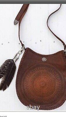 Spell and the gypsy collective Leather Mandala Bag Tan Vintage