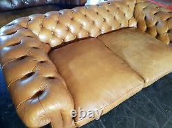 Stunning Laura Ashley 2 Seater Sofa Tan Aniline Leather