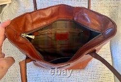 Super Vintage MULBERRY Hoxton Tan Brown Congo Leather Tote Shoulder Bag