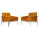 Tan Leather Arne Jacobsen 3300 Vintage Armchair Lounge Chair Fritz Hansen