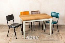 Tan Leather Upholstered Dining Chairs Colourful Cafe Restaurant Kitchen