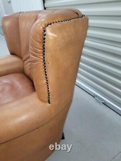 Tetrad'sheridan' Tan/brown Leather Club Chair Vintage Style Armchair Ella