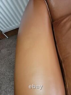 Tetrad'wessex' Tan/brown Leather Club Chair Vintage Style Armchair