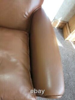 Tetrad'wessex' Tan/brown Leather Club Chair Vintage Style Armchair 2/2