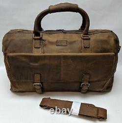 The British Belt Company Holkham Weekender Tan Supple milled Leather RRP £355.00