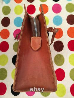 Unbranded Handmade Vintage Unique Large Aged Quality Leather Shoulder Bag