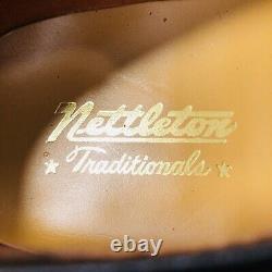 Unworn Vintage Nettleton 10.5d Tan Longwing Wingtip Blucher Oxford Nos V-cleat