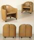 Used Vintage Tecno Ps 142 Tan Leather Armchair By Eugenio Gerli
