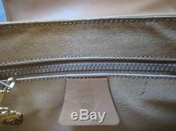 VINTAGE GUCCI Equestrian Saddle Bag Saddle Stirrup Charm Leather Handbag TAN