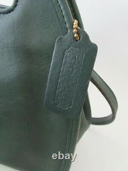 VTG Coach Carousel Bag 9942 British Green Glove Tanned Cowhide Crossbody Bag