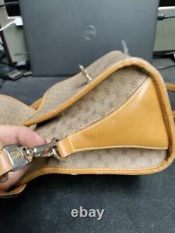 VTG Gucci GG Micro Monogram Tan Shoulder Bag Leather