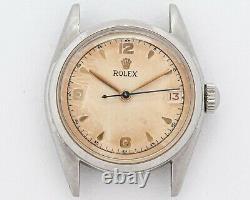 Vintage 1950's Rolex Stainless Steel Oysterdate Ref. 6066 with All Red Date Wheel