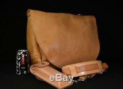 Vintage 1967 US Mailbag Bucheimer Belting Leather British Tan USPS Carrier Bag