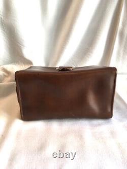 Vintage 50s-60s Bag Small Tan Mini Tote Single Handle Box Grab Bag Excellent