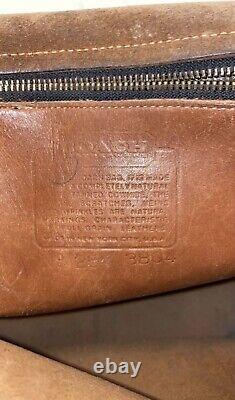 Vintage 70s Coach Stewardess Bag Satchel Handbag Messenger Brown Patina Leather