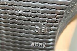 Vintage 90s Mustang Tan Leather Tall Platform Boots SZ 36 UK/ SZ 5.5 US